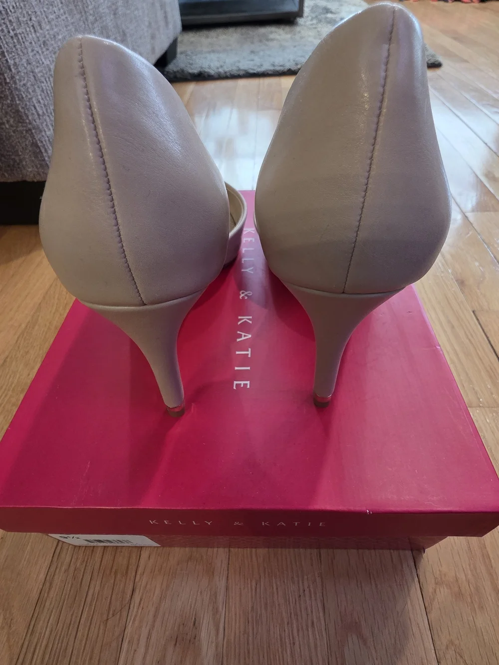 KELLY & KATIE Nude Pointed Toe Pumps